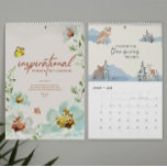 Inspirational Words & Art 2026 Personalized Calendar<br><div class="desc">Brighten each month with uplifting quotes and original watercolor florals in this beautifully crafted Inspirational Words & Art 2026 Calendar by artist Lorena Depante. Personalize the cover with your custom message for a meaningful touch. Featuring twelve unique monthly spreads, each page pairs motivational messages with delicate, nature-inspired artwork in a...</div>