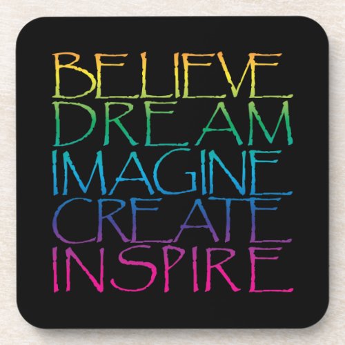 Inspirational Words Beverage Coaster