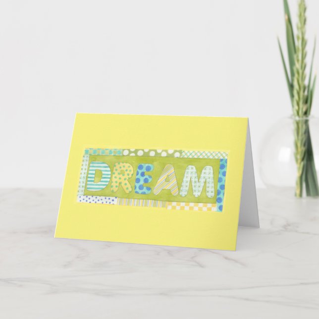 Inspirational Words by Megan Meagher | Dream Card (Front)