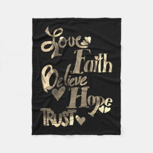 Inspirational Words Chemo Blanket