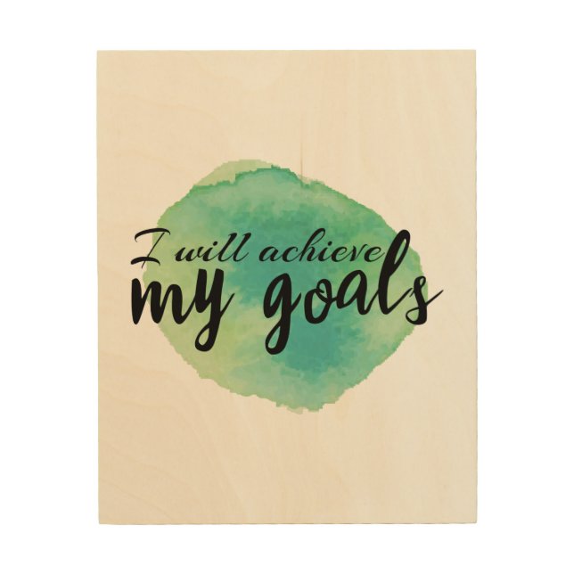 inspirational words for self care wood wall art (Front)