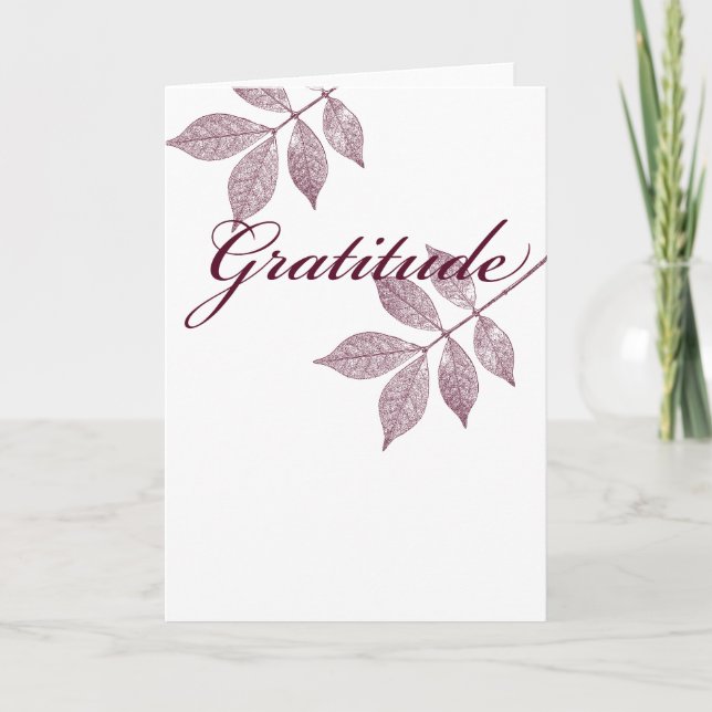 Inspirational Words Gratitude Card (Front)
