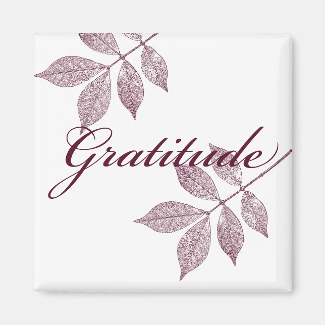 Inspirational Words Gratitude Magnet (Front)