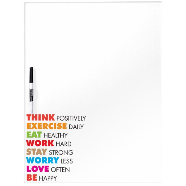 Inspirational Words - Motivational Dry-Erase Board (Front)