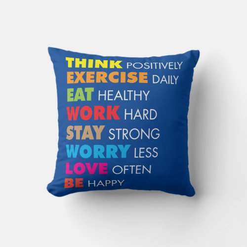 Inspirational Words _ Motivational Throw Pillow