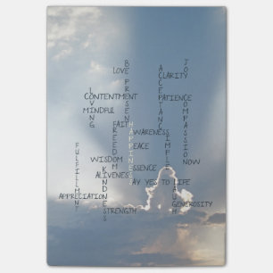 Inspirational Words to Live by for Happiness Post-it Notes