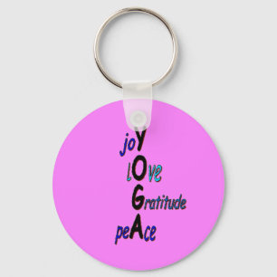 Inspirational Yoga Keychain