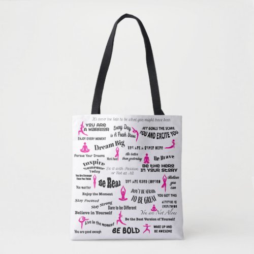 Inspirational Yoga Tote Bag