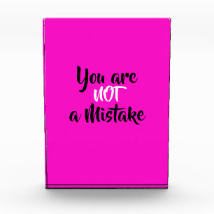 Inspirational You are Not a Mistake Quote Photo Block