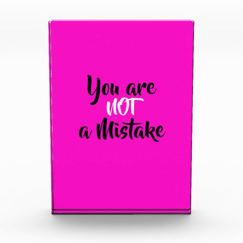 Inspirational You are Not a Mistake Quote Photo Block