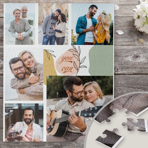 Inspirational You Can 6 Photo Personalized Jigsaw Puzzle