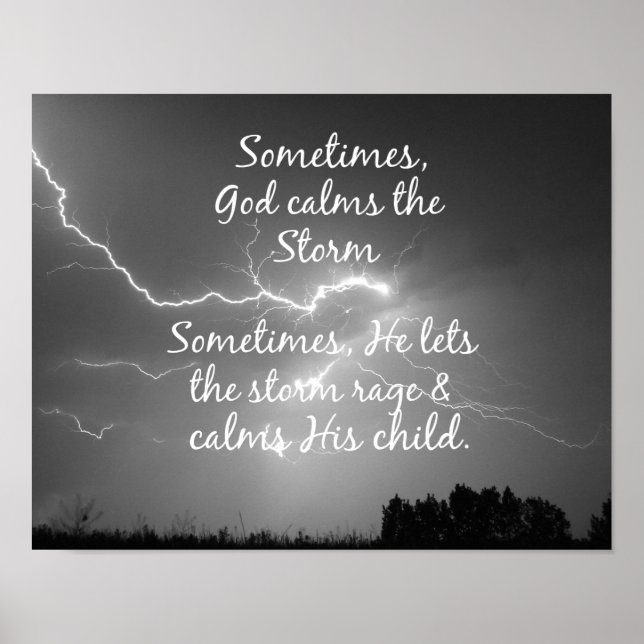 Inspiratonal Christian Quote Poster (Front)