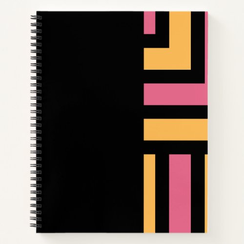 inspire and create notebook in black and pink