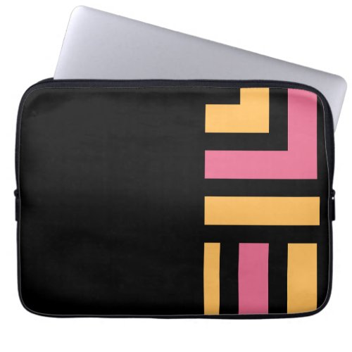 inspire and create notebook in black and pink laptop sleeve
