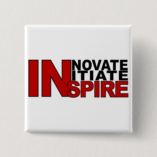 INSPIRE button, customize Pinback Button (Front)