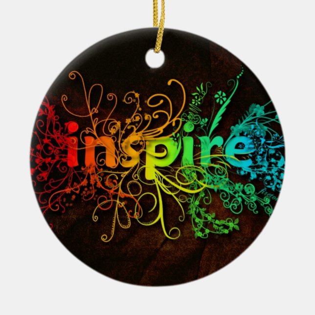 Inspire Ceramic Ornament (Front)