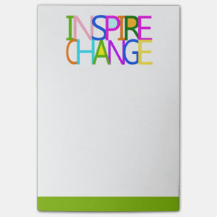 INSPIRE CHANGE POST-IT NOTES