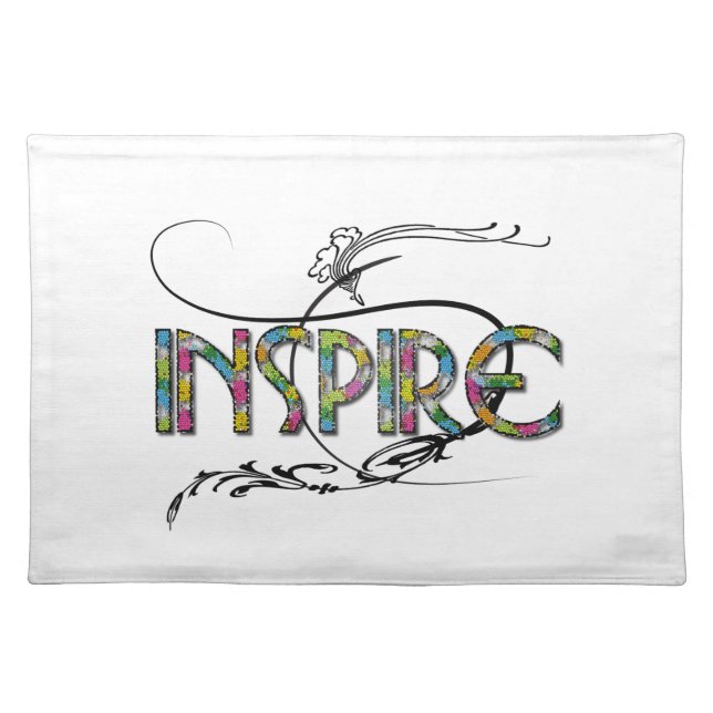 "Inspire" Cloth Placemat (Front)