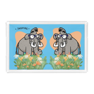 inspire elephant acrylic tray