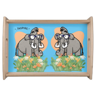 inspire elephant serving tray