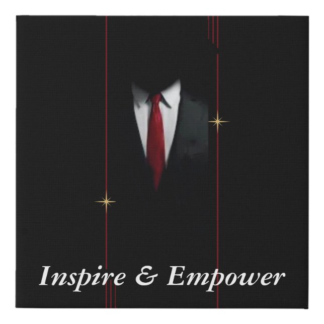 "Inspire & Empower: Inspirational Wall Art Canvas" (Front)