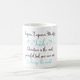 Inspire, Empower, Mentor, Teach mug
