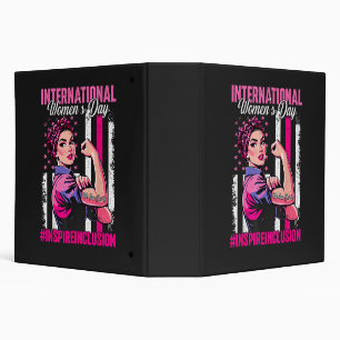 Inspire Inclusion 8 March International 3 Ring Binder