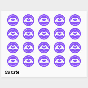 Inspire Inclusion Hashtag March 8 Women's Day 2024 Classic Round Sticker