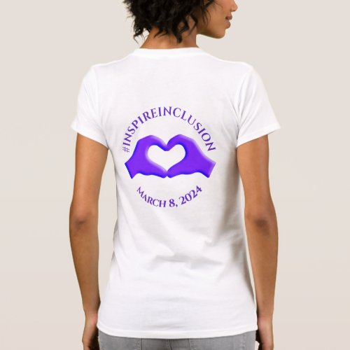 Inspire Inclusion Hashtag March 8 Womens Day 2024 T_Shirt