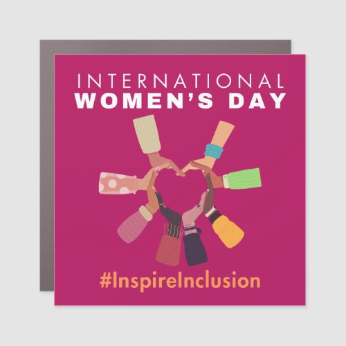 Inspire Inclusion International Womens Day 2024  Car Magnet