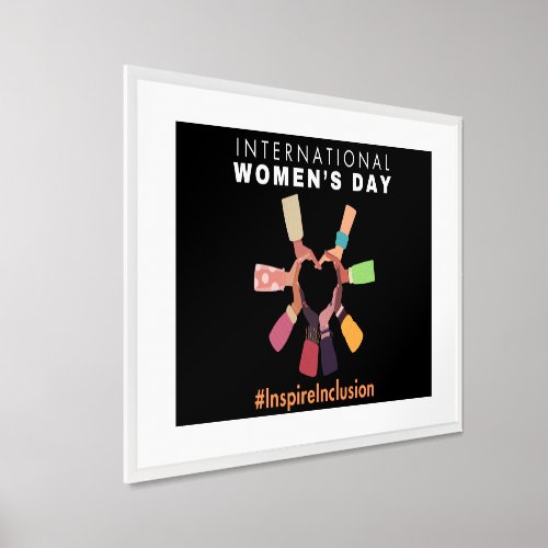 Inspire Inclusion International Womens Day 2024 Framed Art