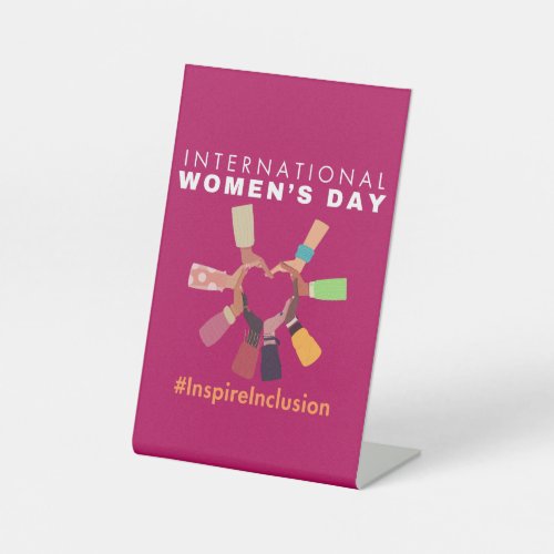 Inspire Inclusion International Womens Day 2024  Pedestal Sign