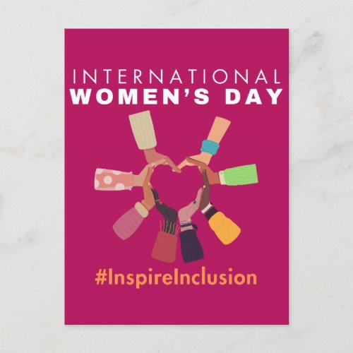 Inspire Inclusion International Womens Day 2024 Postcard