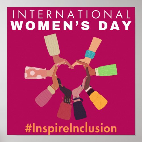Inspire Inclusion International Womens Day 2024  Poster