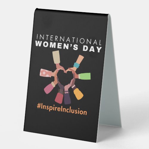 Inspire Inclusion International Womens Day 2024  Table Tent Sign