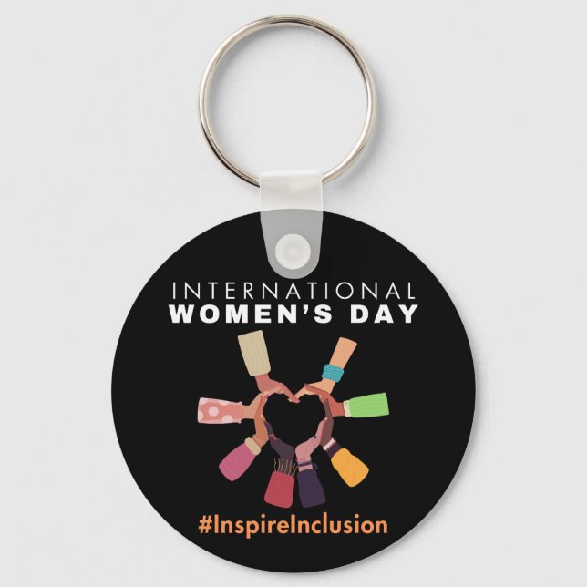 Inspire Inclusion International Women's Day Keychain (Front)