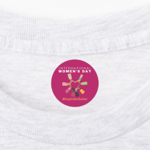 Inspire Inclusion International Women's Day Labels