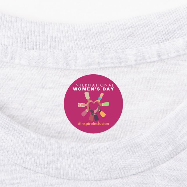 Inspire Inclusion International Women's Day Labels (Affixed)