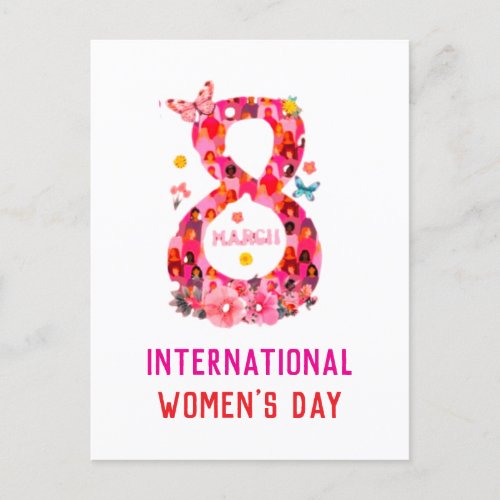 Inspire Inclusion International Women's day Postcard Inspire Inclusion International Women's day Postcard