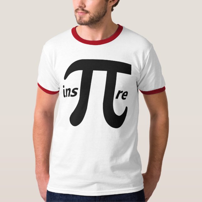Inspire Inspirational Pi Symbol T-Shirt (Front)