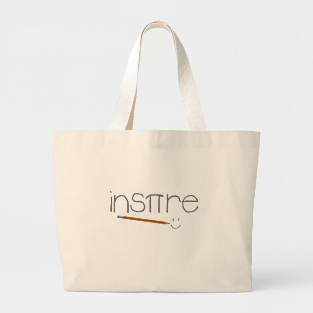 Inspire Math Large Tote Bag (Front)