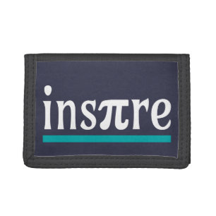 Inspire Math Pun Funny Inspirational Tri-fold Wallet
