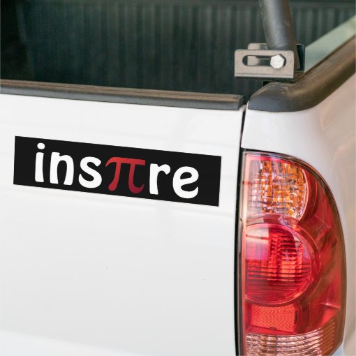 Inspire Mathematics Math Geek Pi Day Bumper Sticker Zazzle