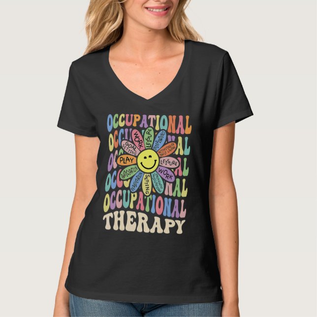 Inspire OT Month Pediatric Occupational Therapy Th T-Shirt (Front)