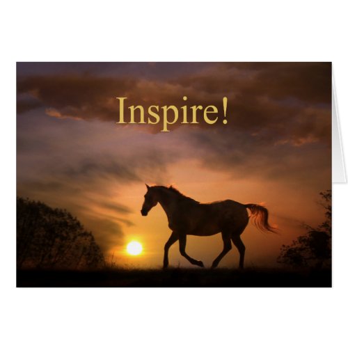 Inspire  Part of a Fine Art Horse Note Card Colle