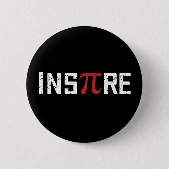 InsPire Pi day | Happy Pi day Math Button (Front)
