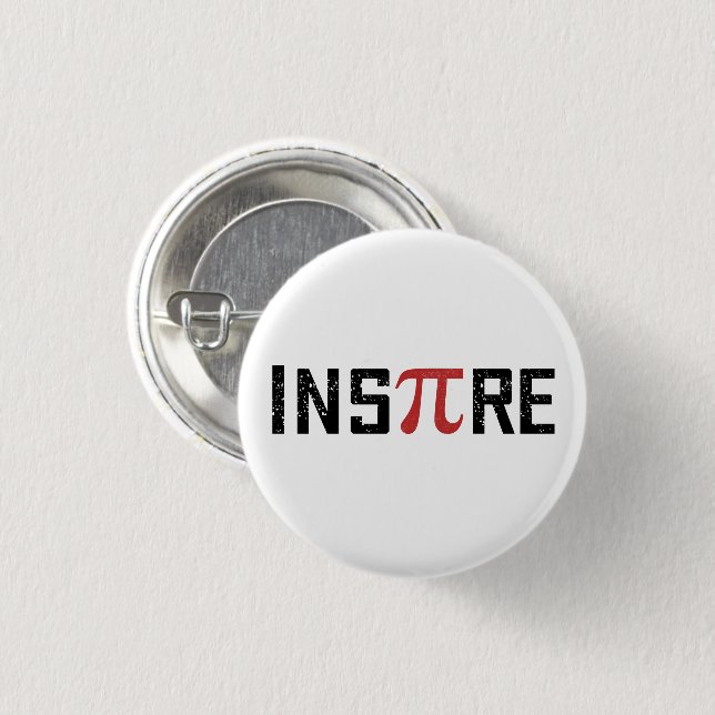 InsPire Pi day | Happy Pi day Math Gifts Button (Front & Back)