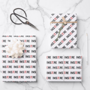 InsPire Pi day Happy Pi day Math Gifts Wrapping Paper Sheets