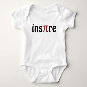 Inspire Pi Day Math Black Red Baby Bodysuit