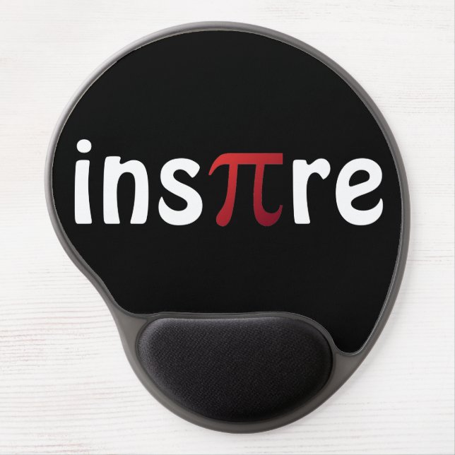 Inspire Pi Day Mathematics Math Geek Gel Mouse Pad (Front)